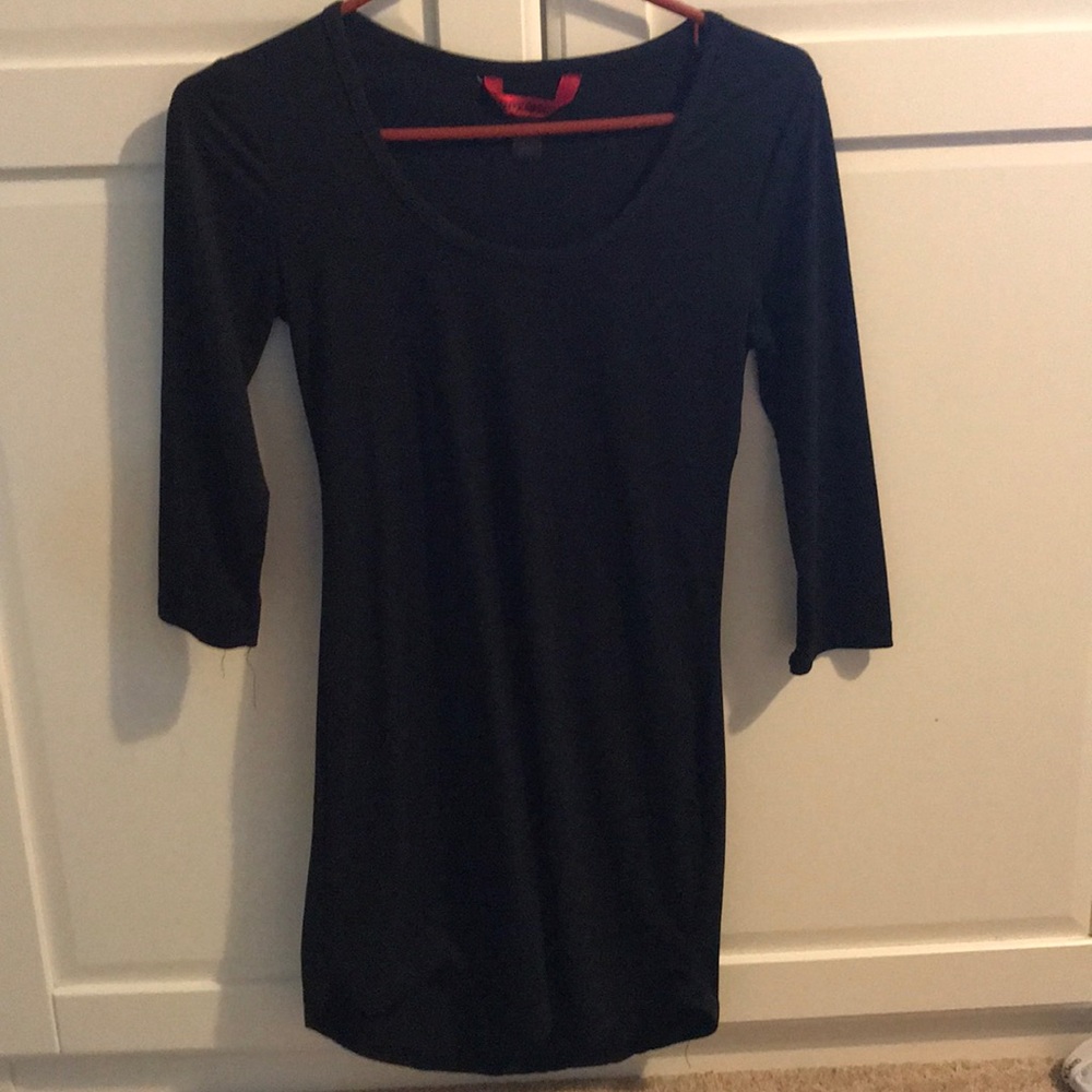 Black mini dress